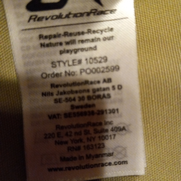 Mens Revolution Race Jacket #10529 Zipup & Snaps Khaki Tan Large - Picture 4 of 8